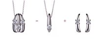 Collar Polello Mujer in Oro blanco Diamante 0.48 Ct G2510B - G2510B